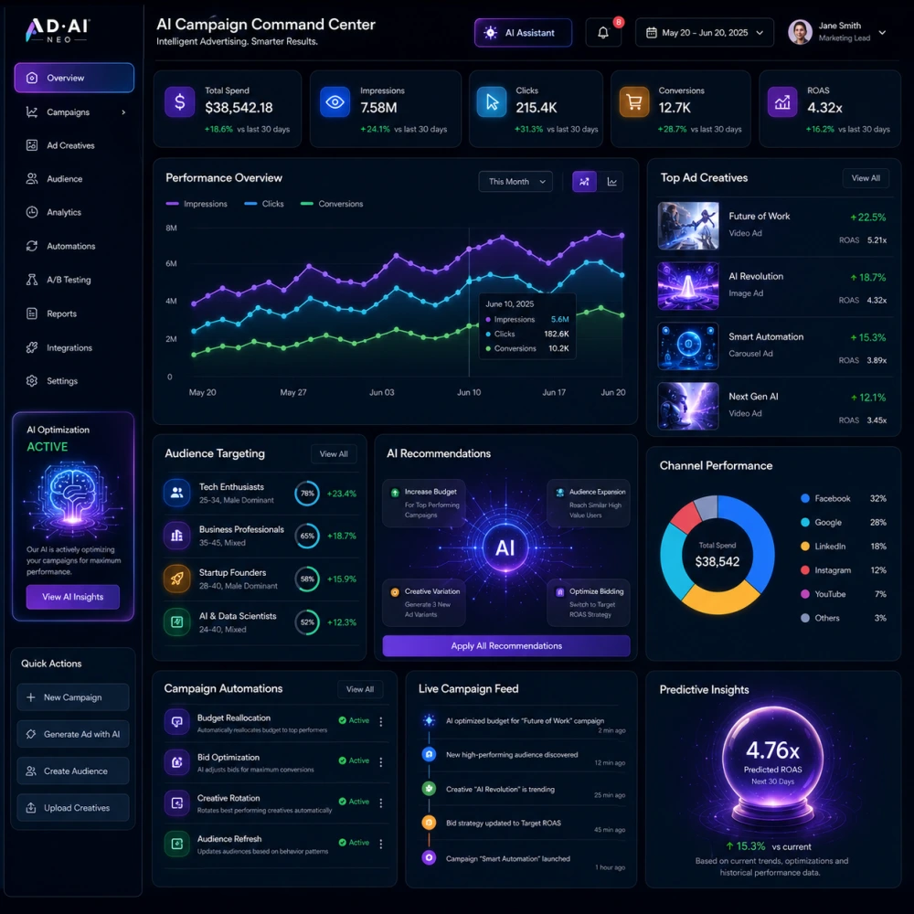 AI Ads Dashboard Services
