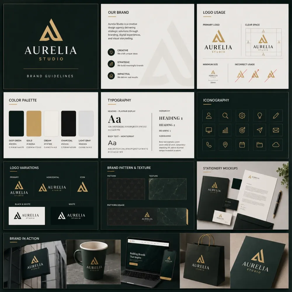 Brand identity design suite