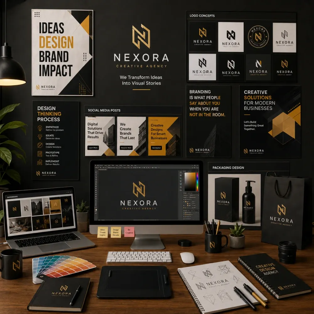 Creative agency work studio