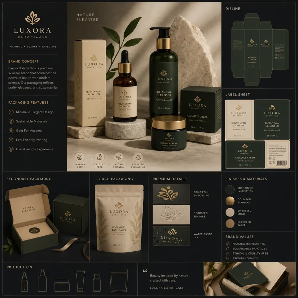 Custom packaging artwork