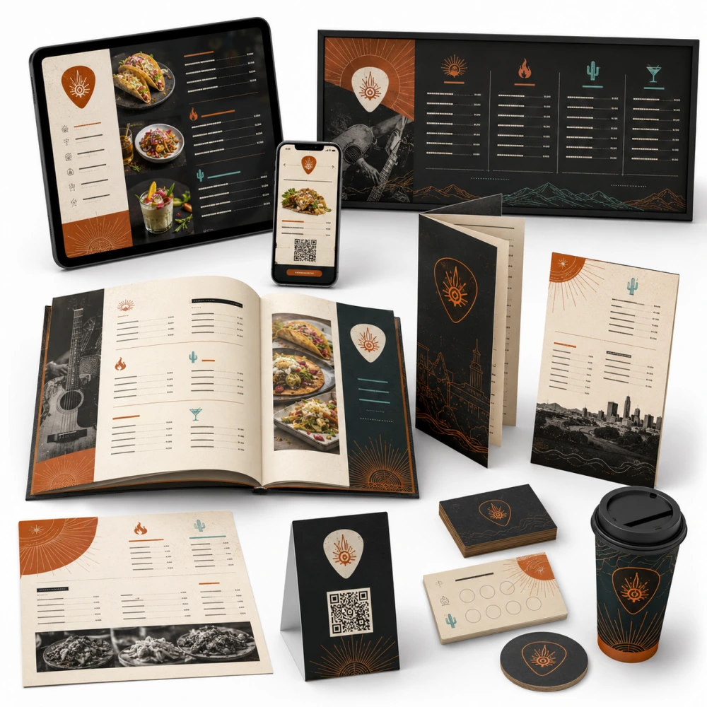 digital menu design service in austin usa
