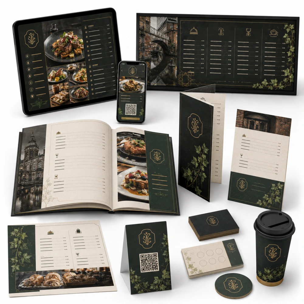 digital menu design service in birmingham united kingdom
