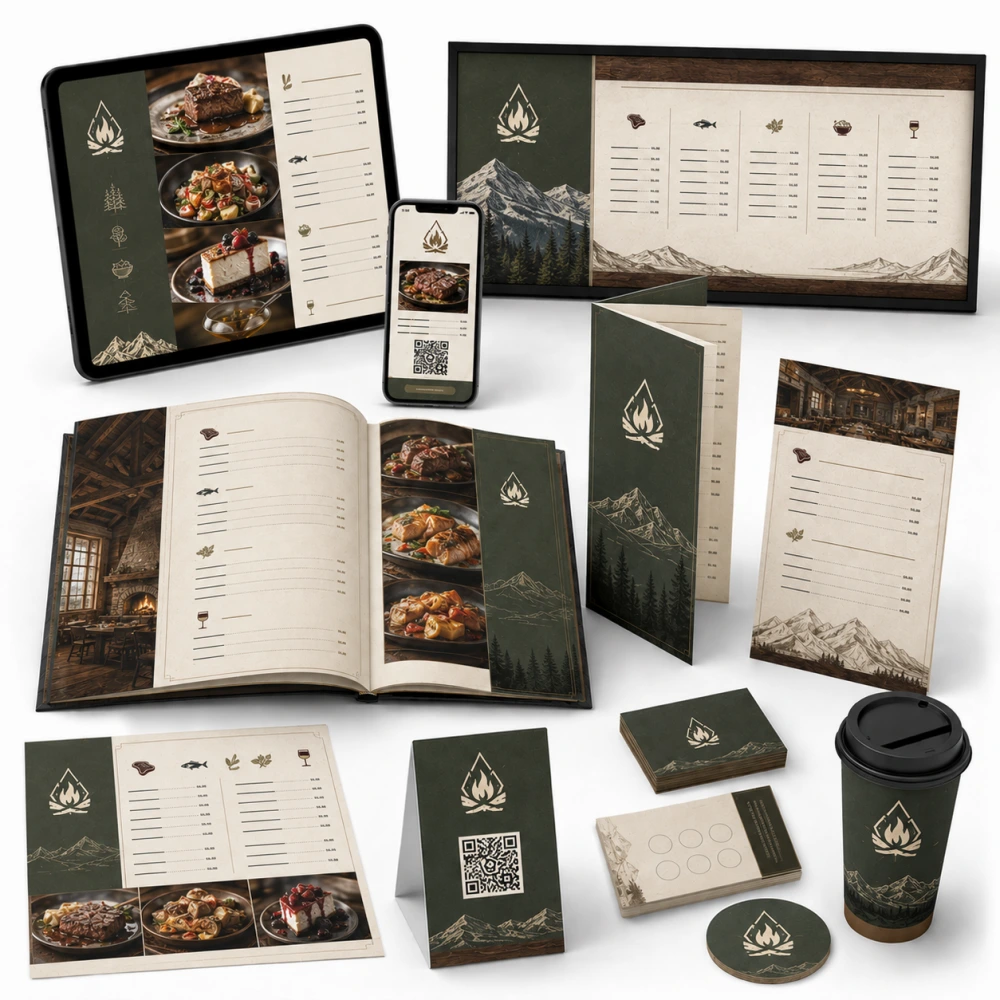 digital menu design service in calgary canada