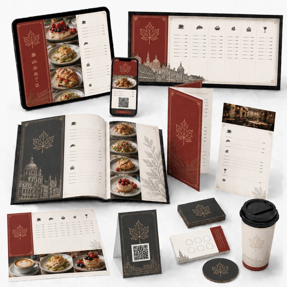 digital menu design service in montreal canada