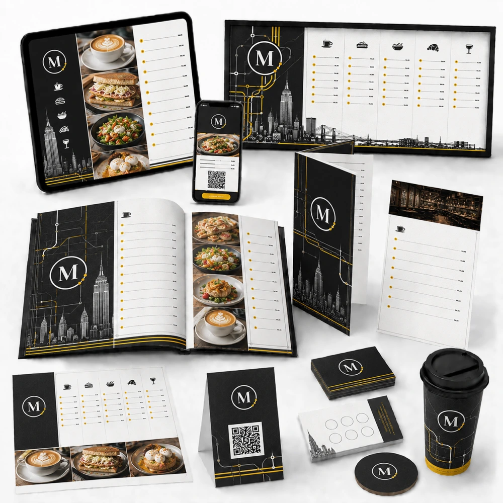 digital menu design service in new york usa