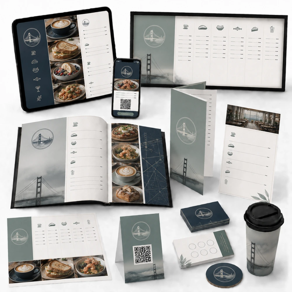 digital menu design service in san francisco usa
