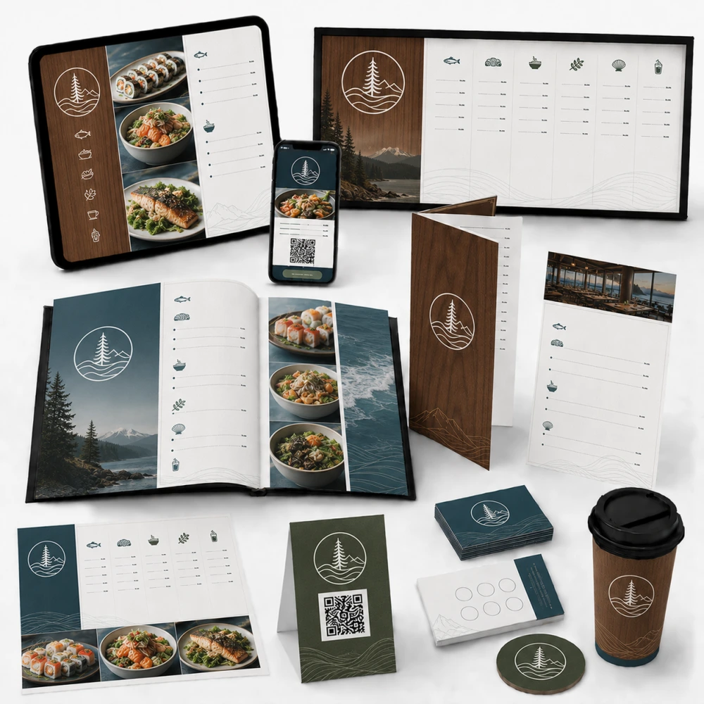 digital menu design service in vancouver canada