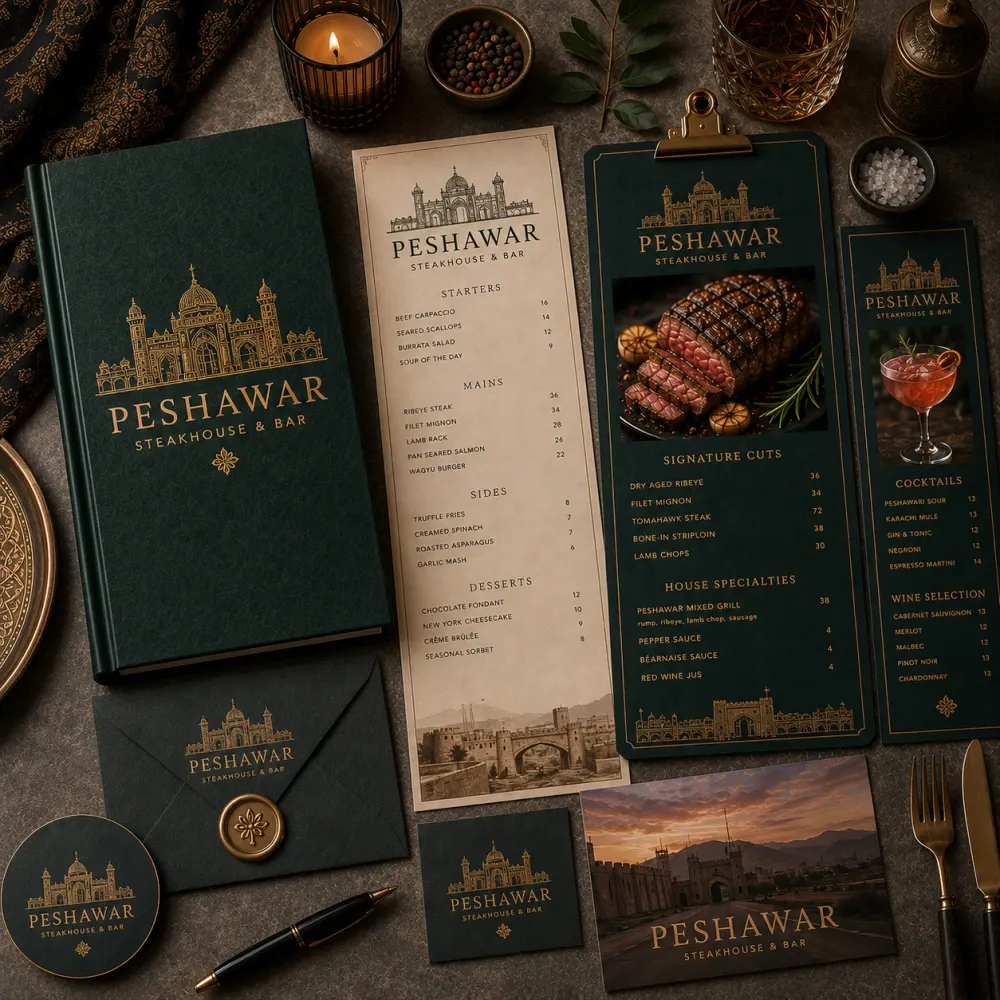 Premium menu design