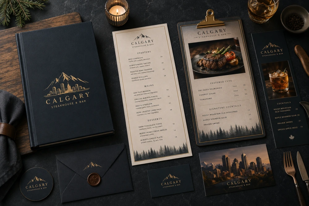 menu design service in calgary