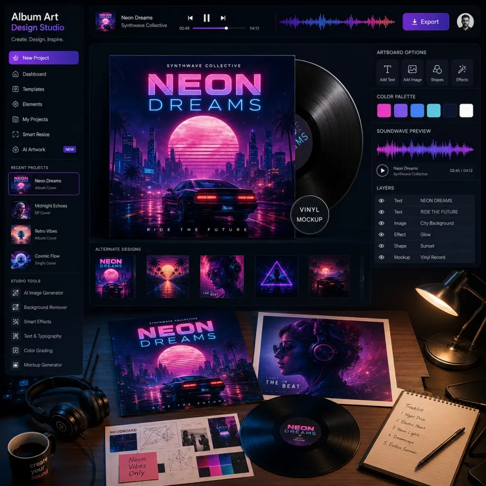 Premium album cover design