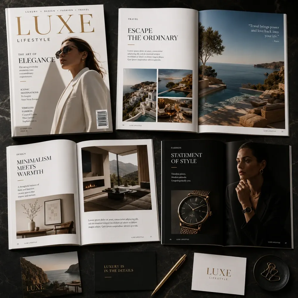 Premium magazine design