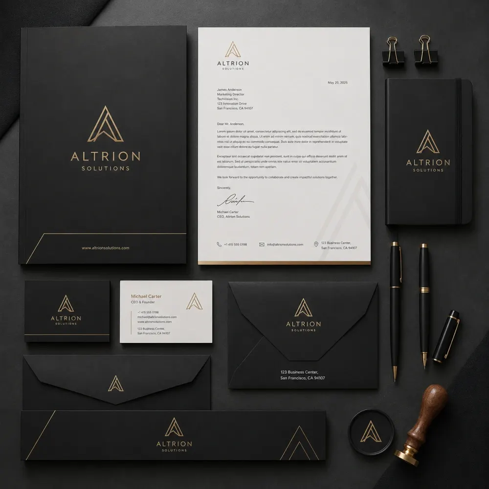 Premium stationery design