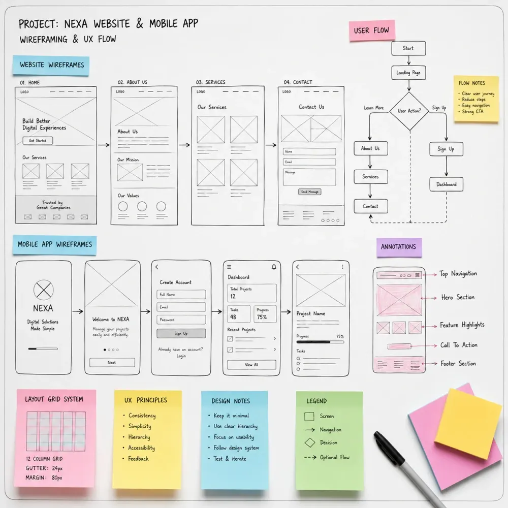 Premium wireframing