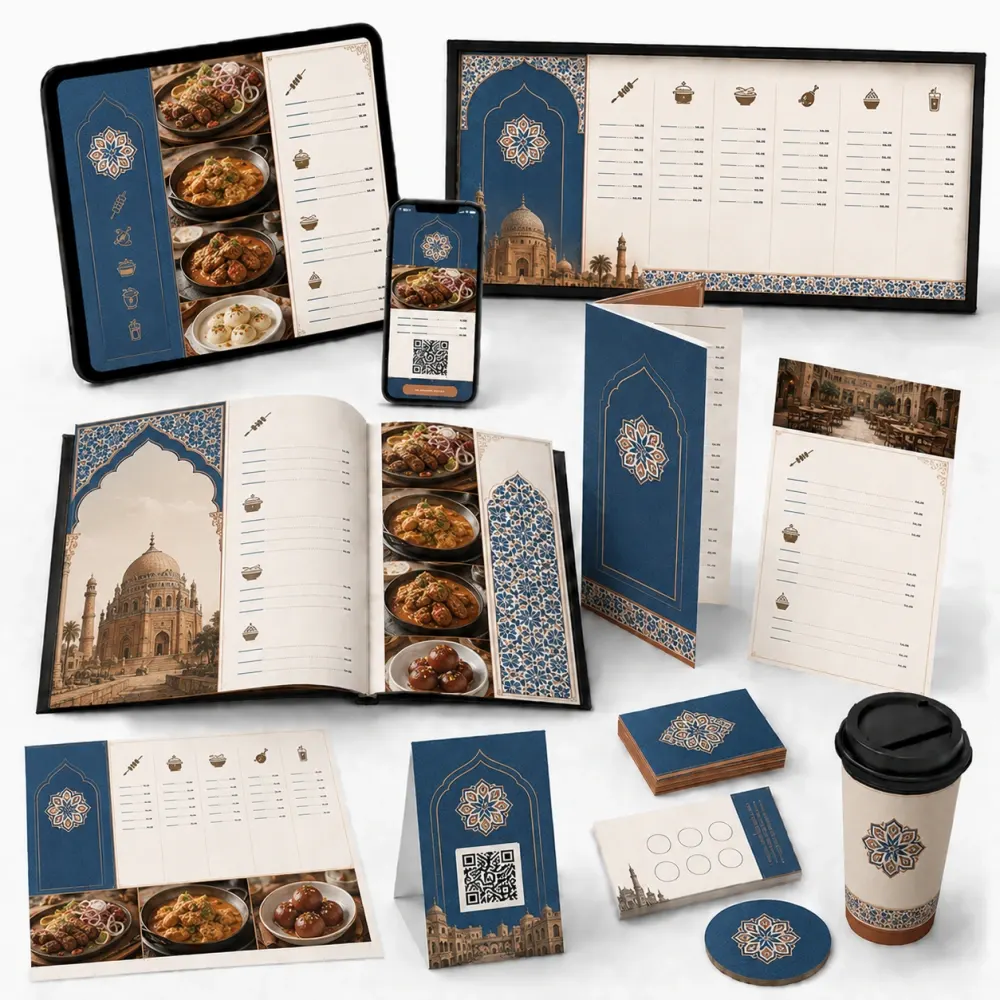 QR code menu design