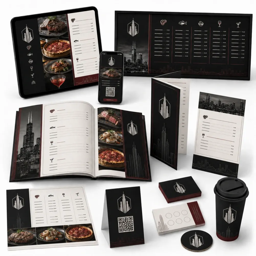 Restaurant menu design