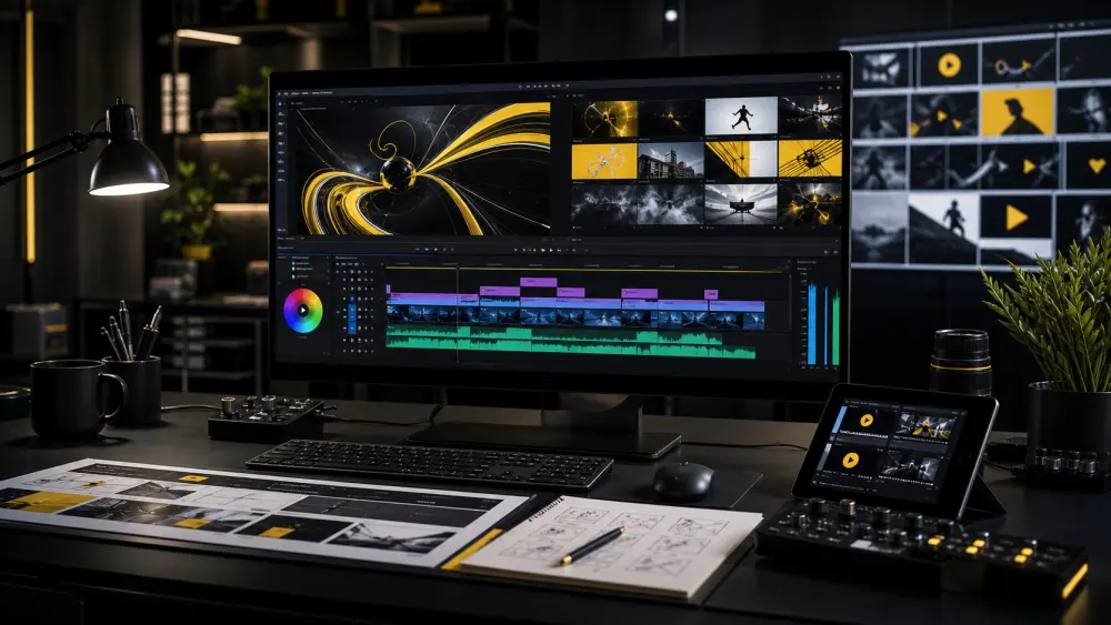 Motion graphics and video editing