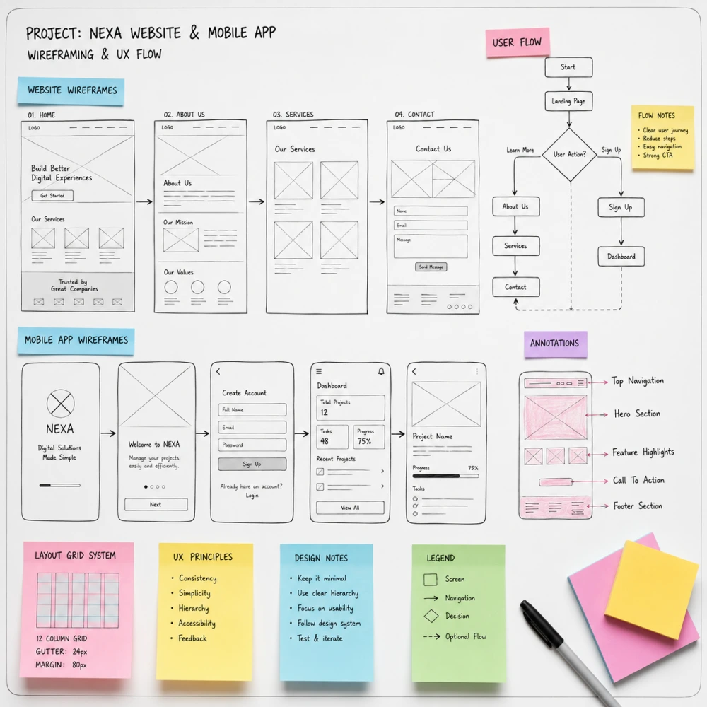 Wireframing Design Services