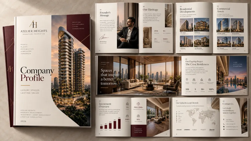 Corporate business profile design presentation