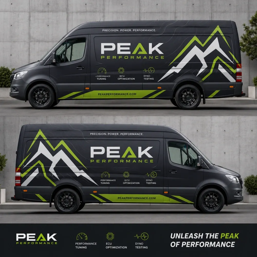 Commercial vehicle wrap design