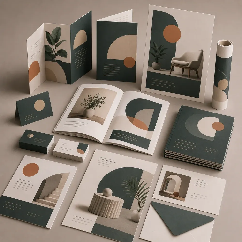Print material design Print material design