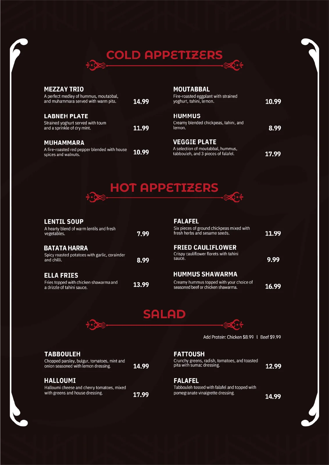 Restaurant Menu Collection