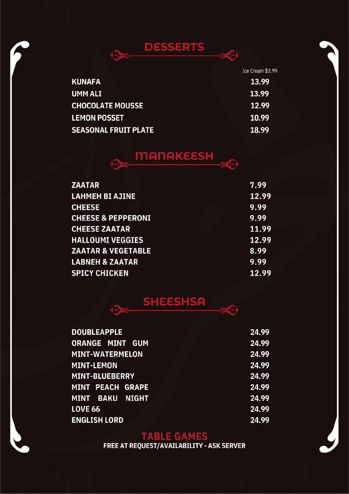 Restaurant Menu Collection — Restaurant Menu Collection