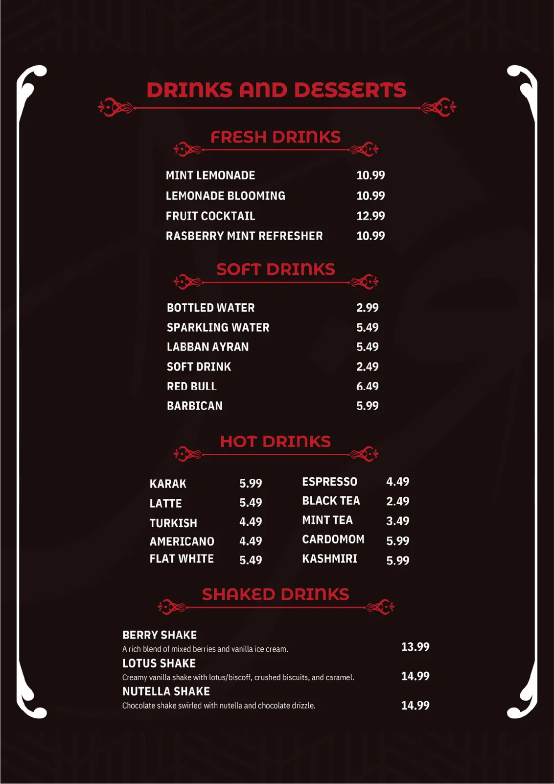 Restaurant Menu Collection — Restaurant Menu Collection