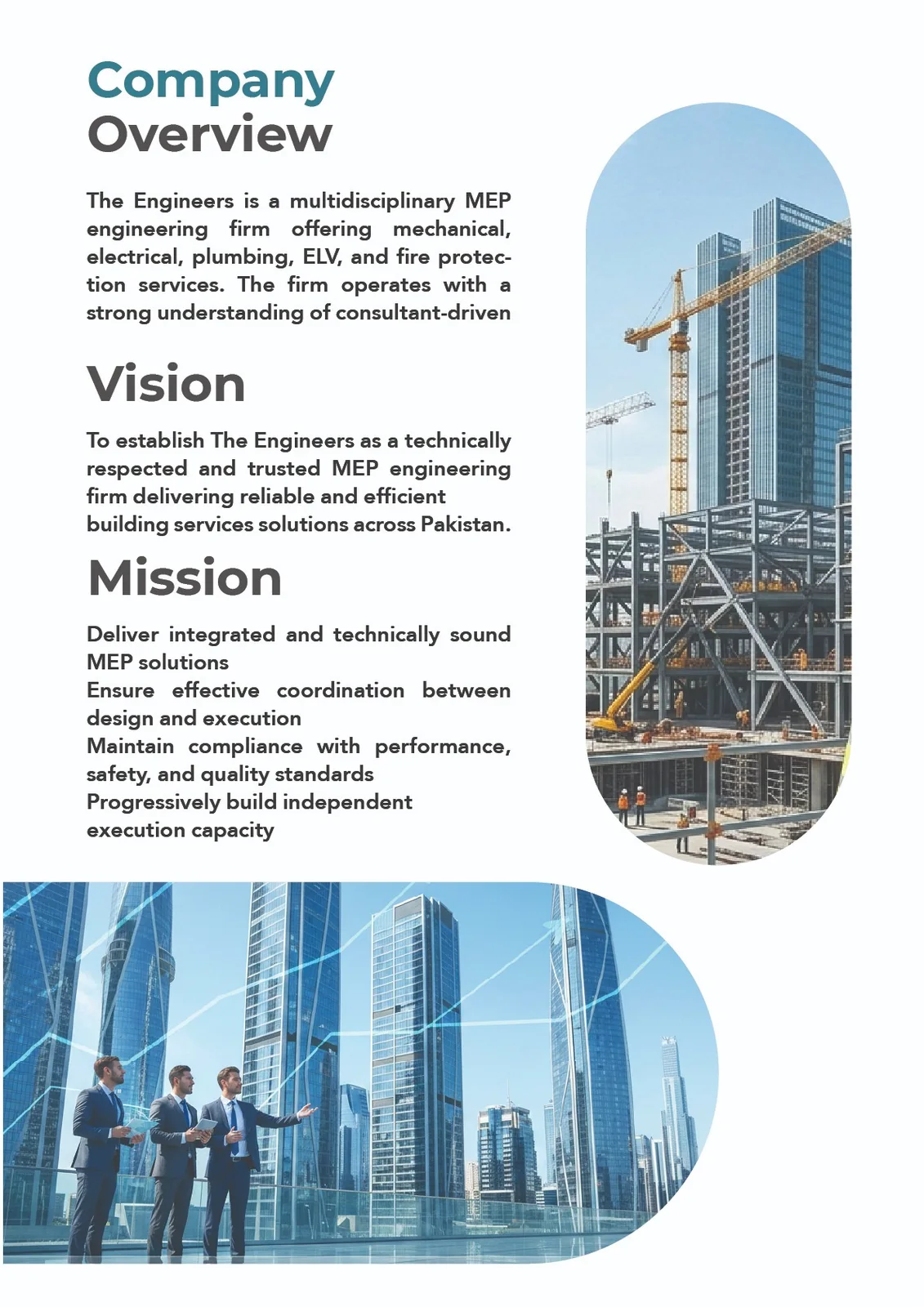 The Engineers — Company Overview Vision Mission