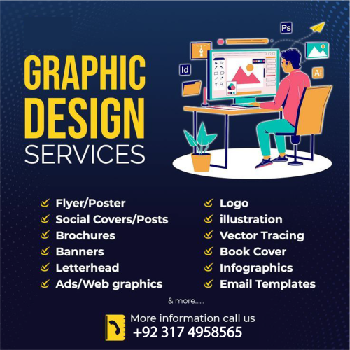 Professional graphic design services crafting captivating visuals for branding, marketing, and digital needs, enhancing visual identity and audience engagement.