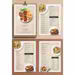 Professional menu design services crafting visually appealing and informative menus for restaurants, cafes, and culinary establishments, enhancing the dining experience for patrons.