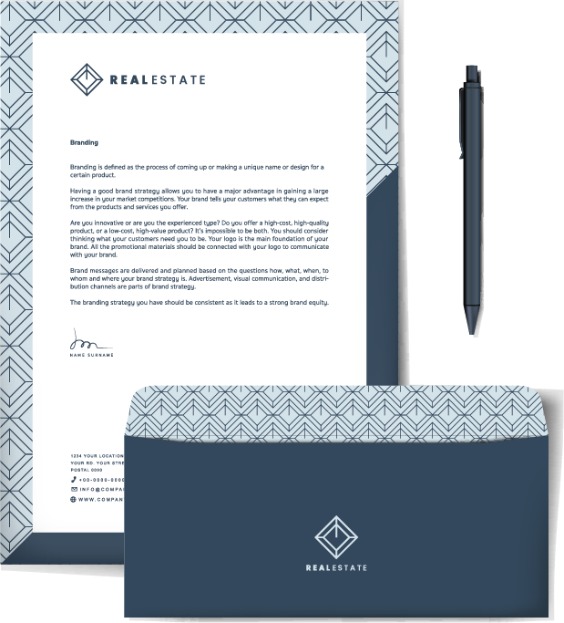 Custom Envelope Design Services by Designbub