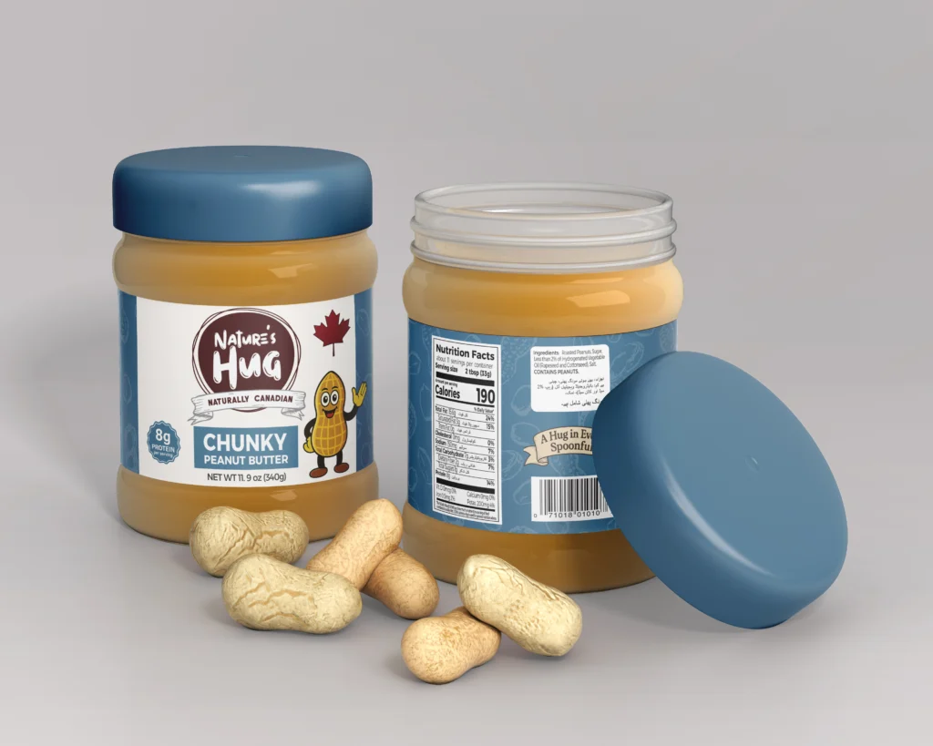 peanut butter label design